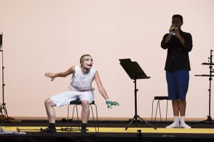 Bacchae © Laurent Philippe The show being performed on stage