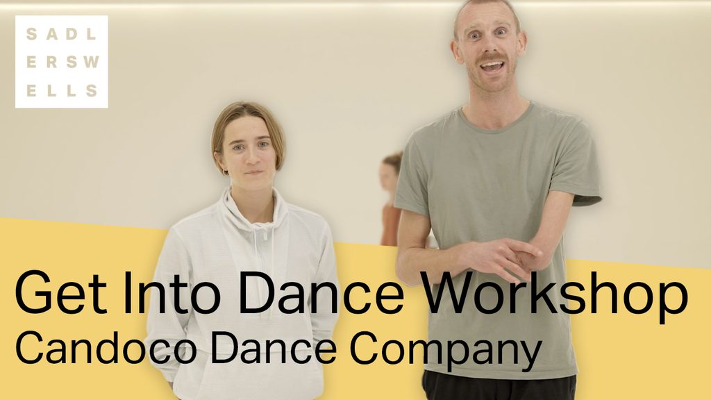Candoco - Get Into Dance A male and female dancer from Candoco Dance Company standing and smiling