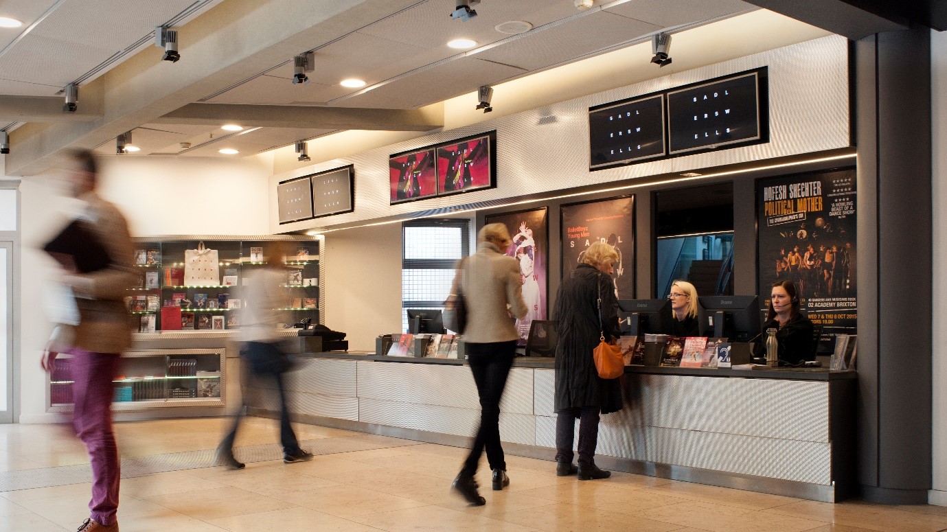 Sadler's Wells ticket office desk
